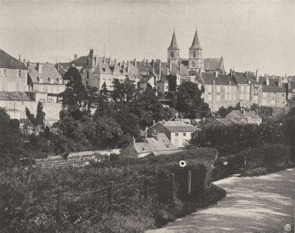 HAUTE-MARNE. Chaumont- Vue générale 1906 old antique vintage print picture